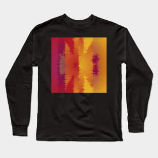 Blurred Abstract Of Chakra Coloured Stripes Long Sleeve T-Shirt